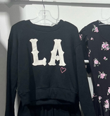 Flowers By Zoe LA SWEATSHIRT BLACK