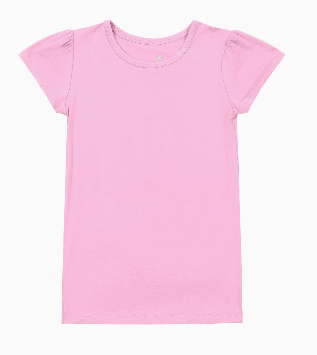 Macaron + Me Little Girls Cap Tee-Pink