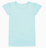 Macaron + Me Little Girls Cap Tee-TURQ