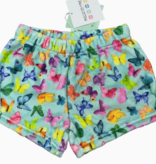 Macaron + Me Plush Shorts-Butterflies