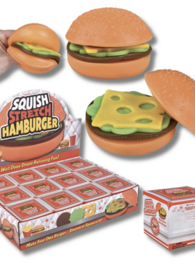 La Luna Bella Toys 3" Squish and Stretch Hamburger