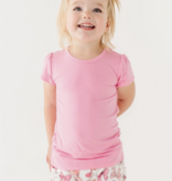 Macaron + Me Plush Shorts-Pink Bows