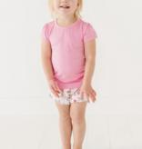 Macaron + Me Little Girls Cap Tee-Pink