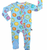 Lev Baby Jenna Ruffled Zippered Footie Seashells