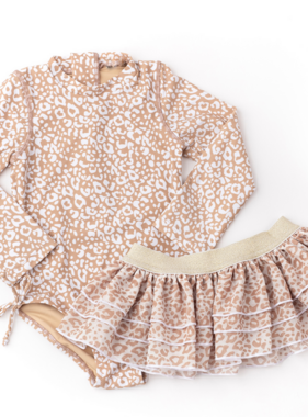 Shade Critters 1pc & Tutu L/S- Ditsy Leopard