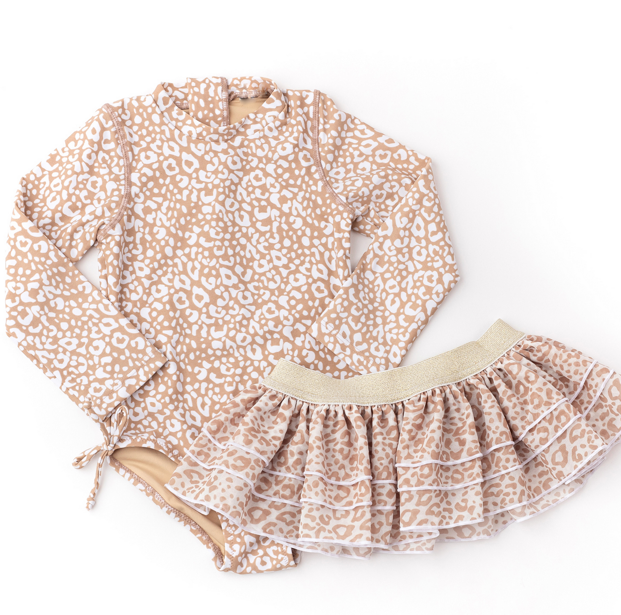 Shade Critters 1pc & Tutu L/S- Ditsy Leopard