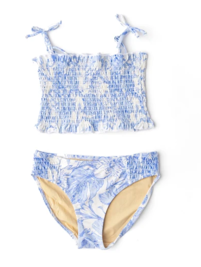Shade Critters 2pc Smocked Tropical Blues
