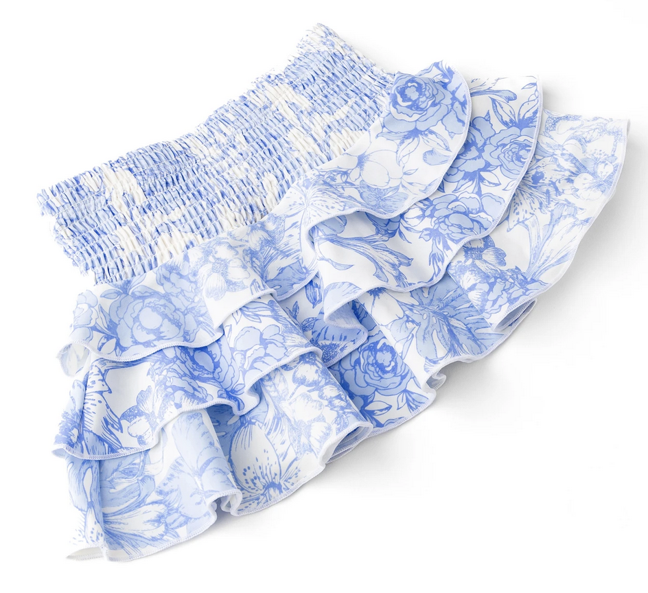 Shade Critters Skirt Smocked Tropical Blues