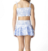 Shade Critters Skirt Smocked Tropical Blues