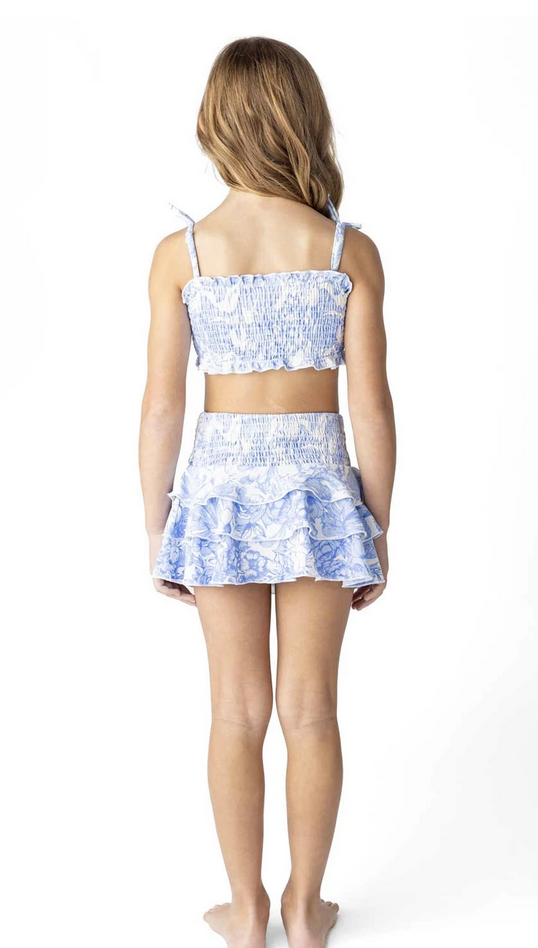 Shade Critters Skirt Smocked Tropical Blues