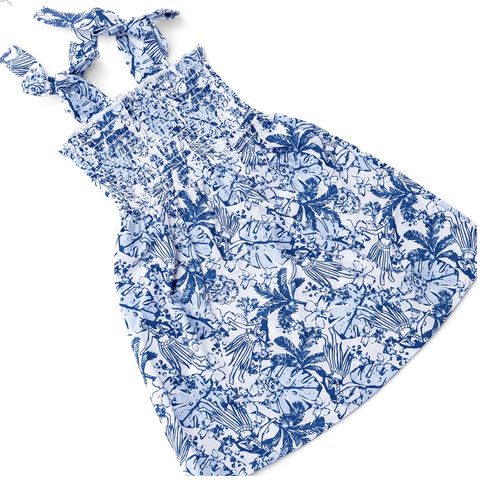 Shade Critters Dress Cotton Tie Top  Tiki Tides