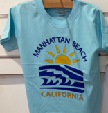 Happy Kids MB Sunset/Waves S/S Tee-Aqua