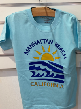 Happy Kids MB Sunset/Waves S/S Tee-Aqua