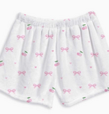 Top Trenz Bow and Tell Fuzzy Lounge Shorts