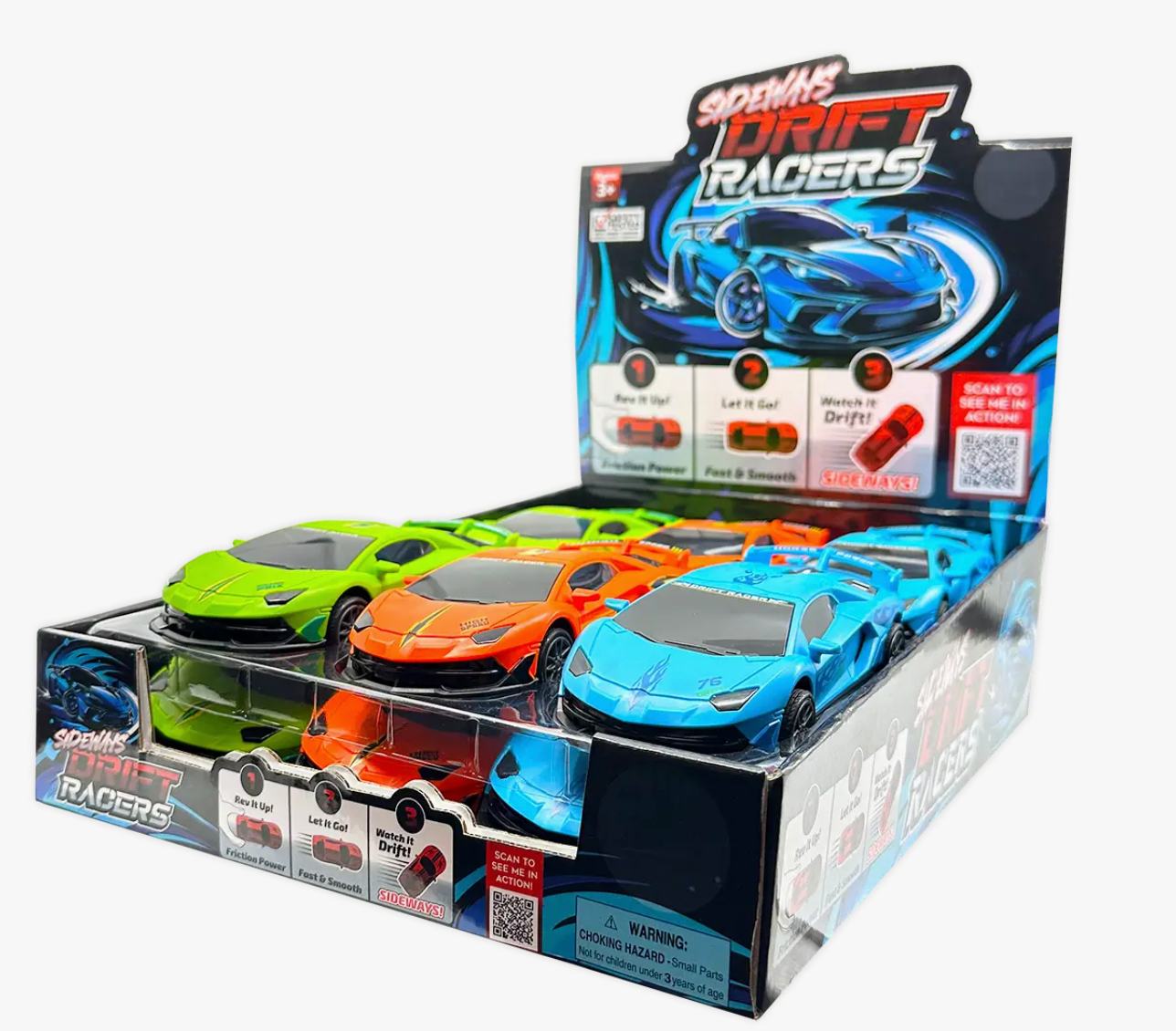 Novelty Brands Sideways Drift Racers Friction Car