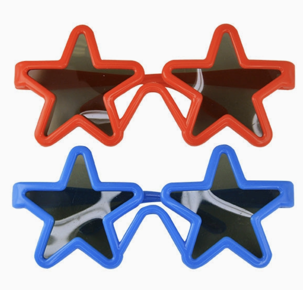Novelty Brands America Theme Red & Blue Star Sunglasses