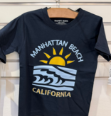 Happy Kids MB Sunset/Waves S/S Tee-NAVY