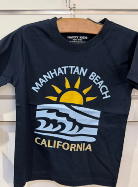Happy Kids MB Sunset/Waves S/S Tee-NAVY