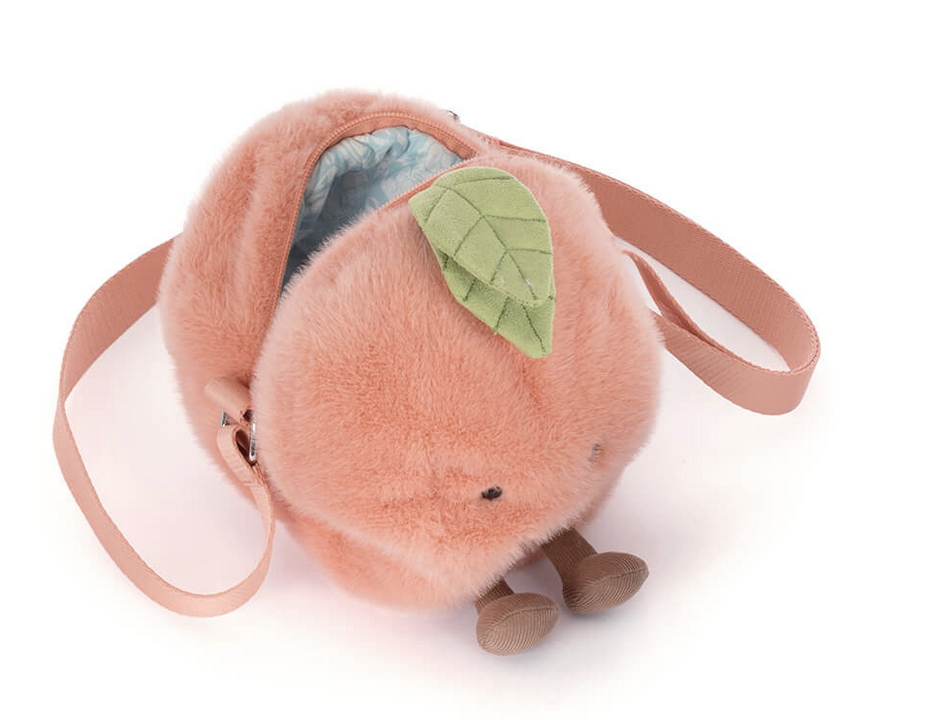 Jellycat Amuseables Peach Shoulder Bag A4PEACHB