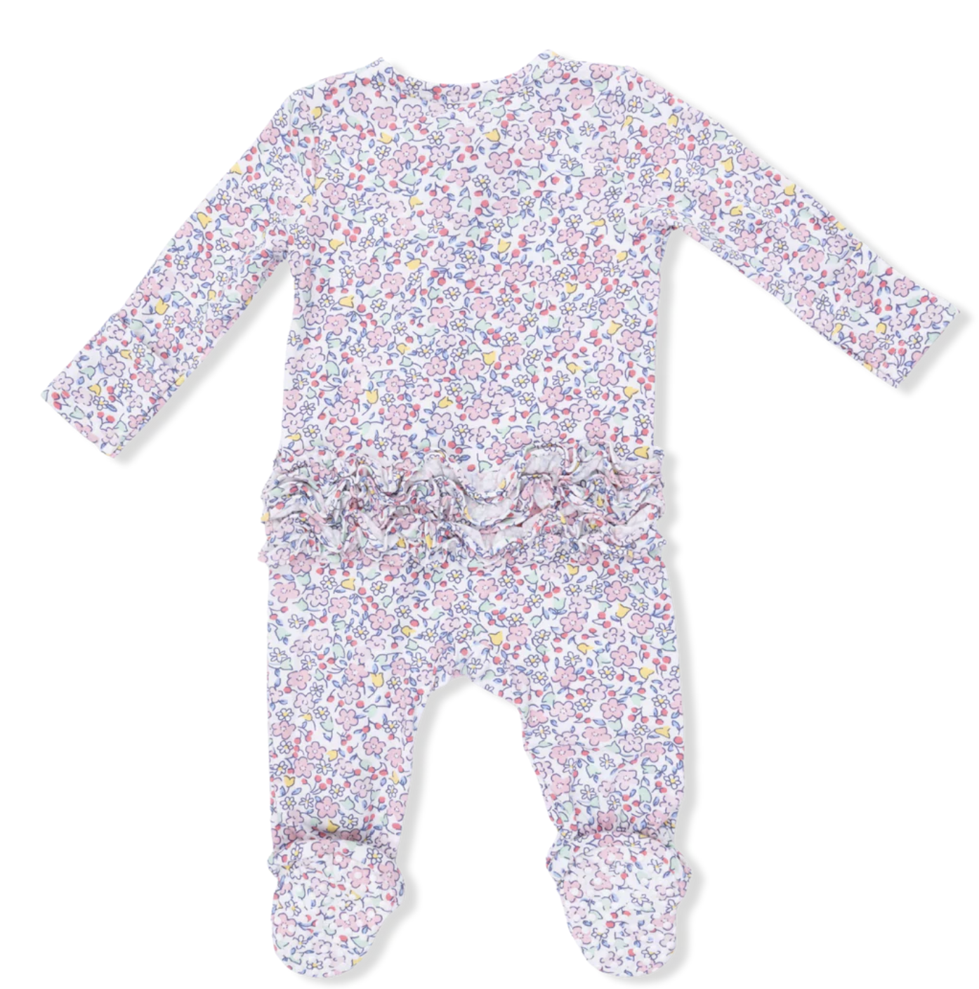 Angel Dear Elizabeth's Garden 2 Way Ruffle Back Zipper Footie