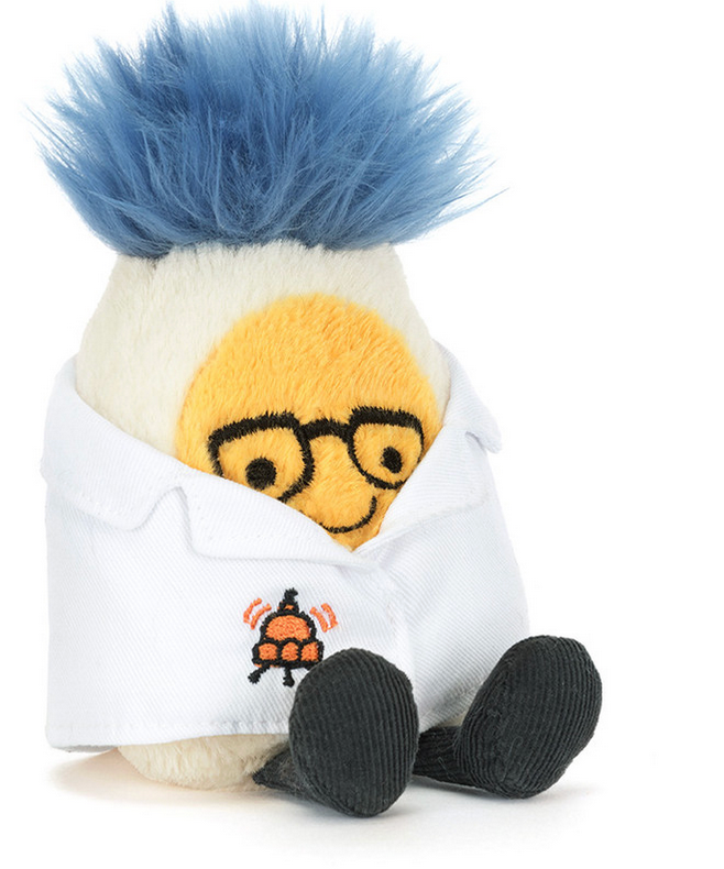 Jellycat Amuseables Boiled Egg Scientist Outfit A6BERS