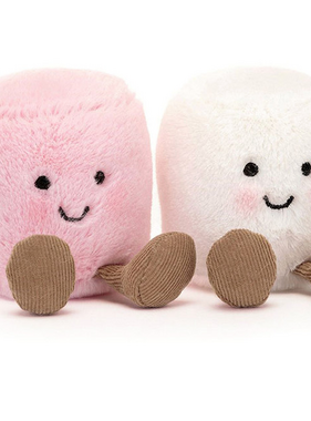 Jellycat Amuseables Pink and White Marshmallows A6MPW