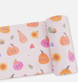 Angel Dear Autumn Pumpkins - Pink - Swaddle Blanket Autumn Pumpkins - Pink - Swaddle Blanket