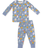 Angel Dear Halloween Monster Dress Up Blue - L/S  Loungewear Set