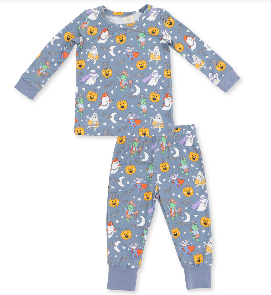 Angel Dear Halloween Monster Dress Up Blue - L/S  Loungewear Set
