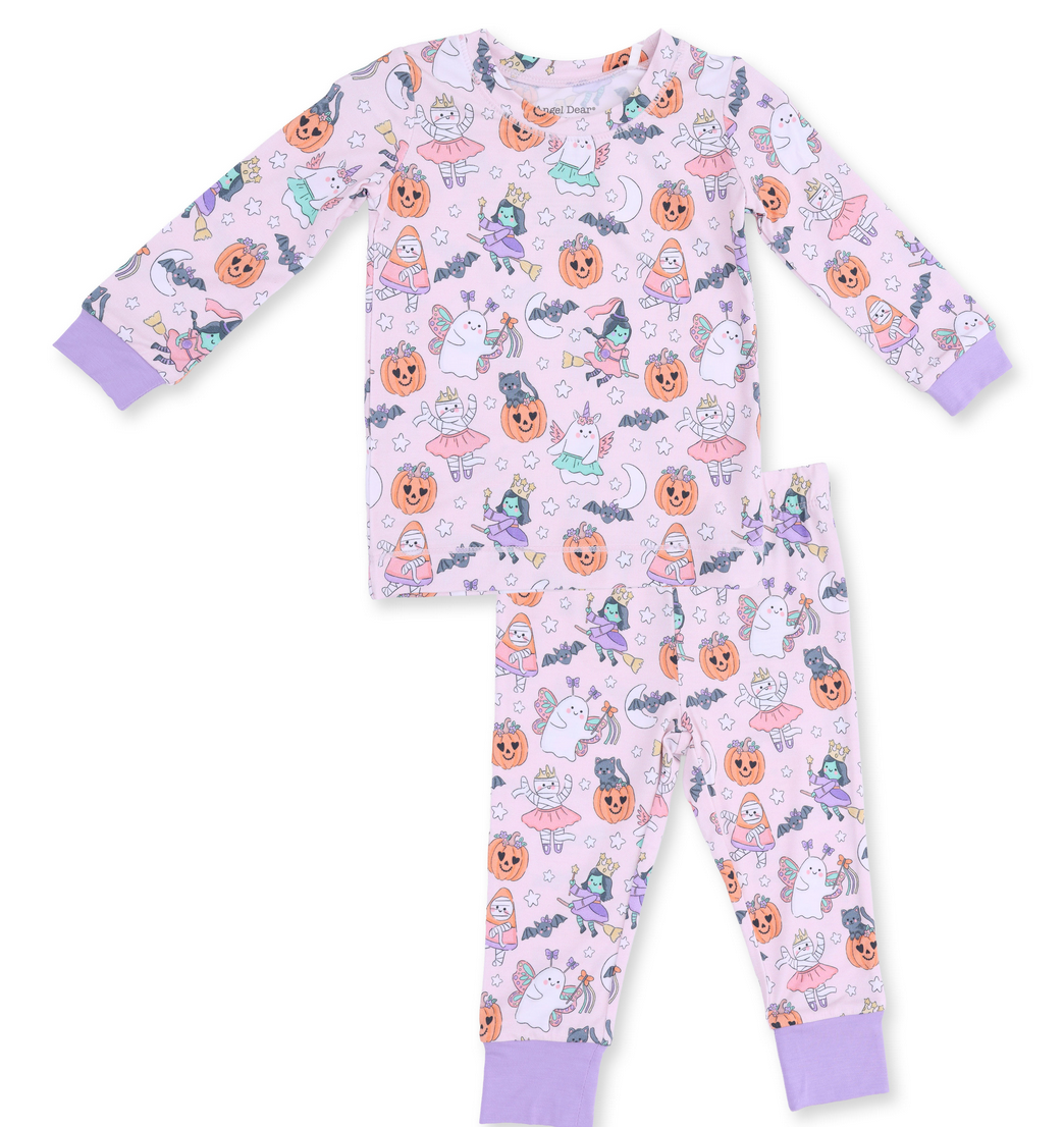 Angel Dear Halloween Monster Dress Up Pink - L/S  Loungewear Set