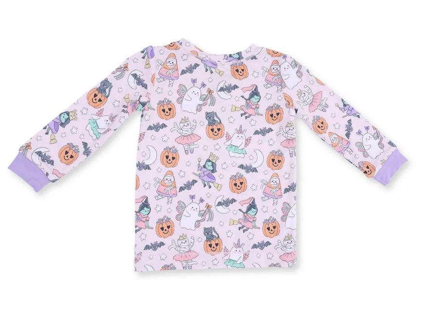 Angel Dear Halloween Monster Dress Up Pink - L/S  Loungewear Set