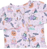 Angel Dear Halloween Monster Dress Up Pink Zipper Footie
