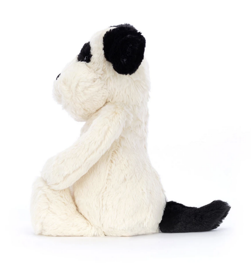 Jellycat Bashful Rufferty Black & Cream Puppy Origina (MED) BAS3BCP