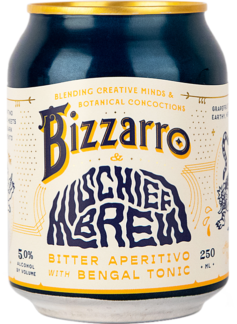 Delinquente Bizzarro & Mischief Brew Tonic Cans 250ml, Australia