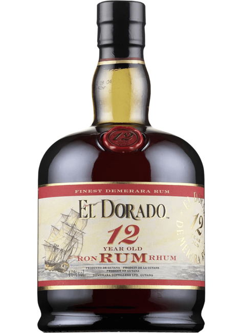 El Dorado El Dorado Rum 12 Year Old Finest Demerara Rum, Guyana