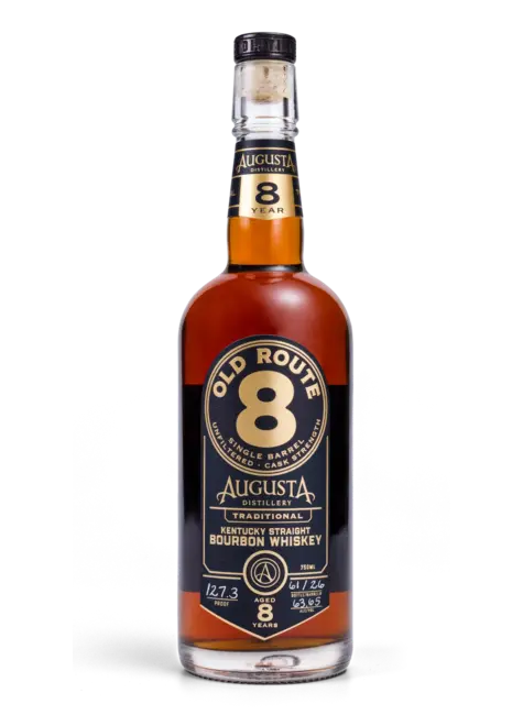 Augusta Distillery 'Old Route 8' Cask Strength 8 Year Straight Bourbon Whiskey, Kentucky