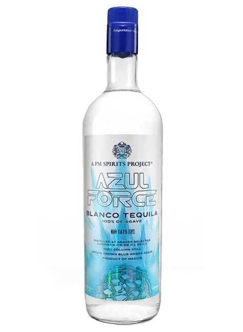 PM Spirits Azul Force Blanco Tequila 100% de Agave, Jalisco, Mexico NV