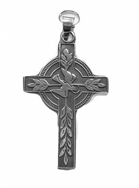 La Primavera Sterling Silver Cross Pendant (Springtime)