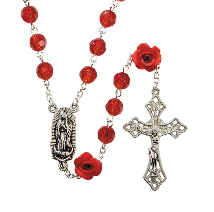 Guadalupe Red Rose Rosary