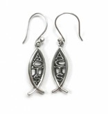 ACTS Vertical Ichthus Earrings