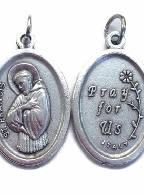 St. Francis Oxidized Medal
