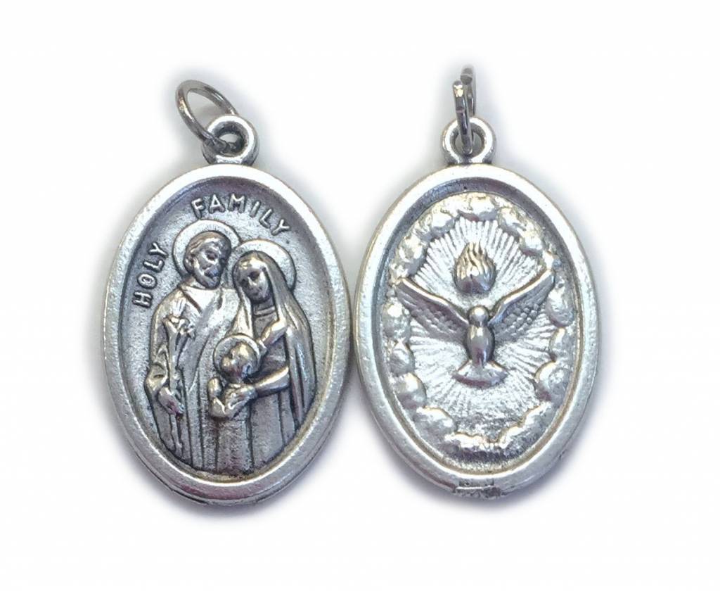 Holy Family Oxidized Medal