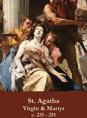 St. Agatha Prayer Card