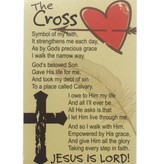 The Cross with Heart Prayer Card