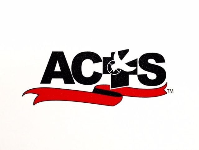 ACTS Ribbon Logo Blank Card w/Envelope