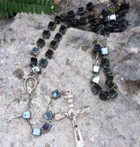 Cubed Bead Hematite Rosary