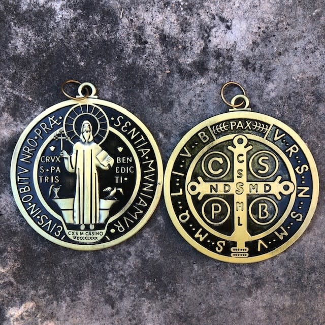 3.5" Bronze St Benedict Medal
