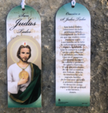Spanish St Jude Laminated Bookmark