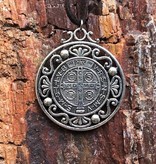 St Benedict Large Medal Pendant w/Cord