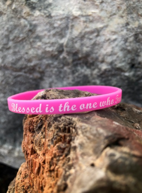 Blessed is the one who Trusts in the Lord Silicone Wristband